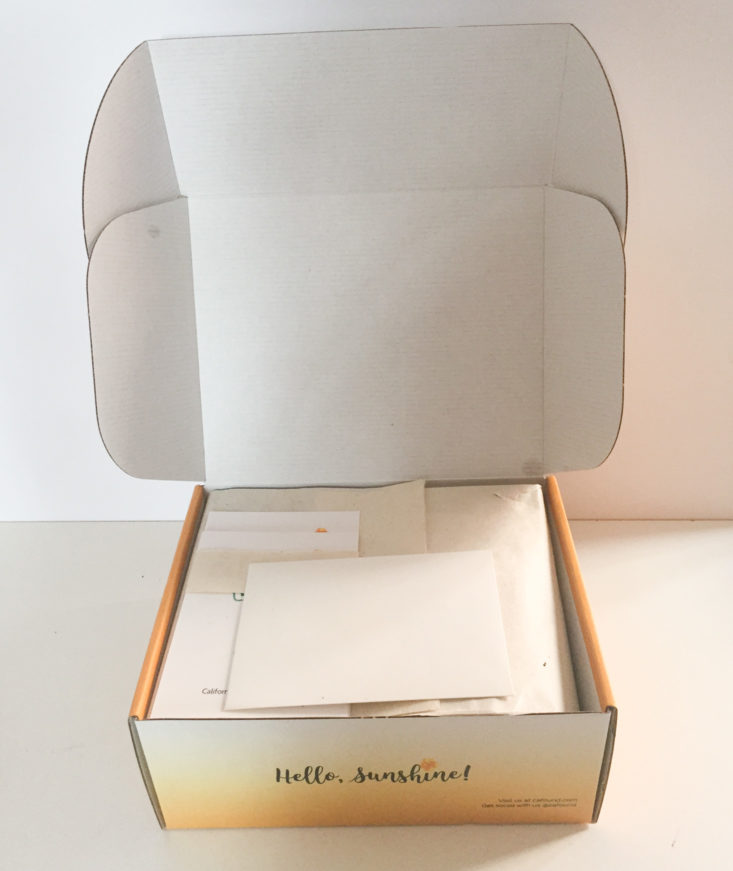 california found january 2018 box open
