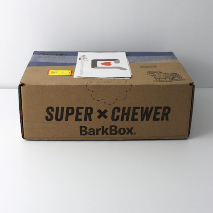 Barkbox Super Chewer February 2018 Box closed
