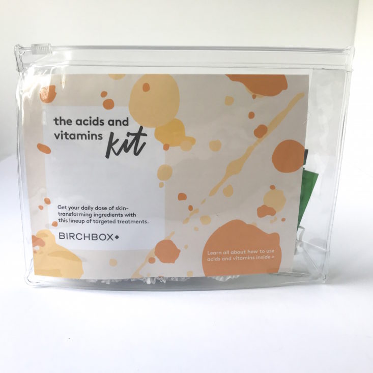 Birchbox Acids and Vitamins Kit Bag closed