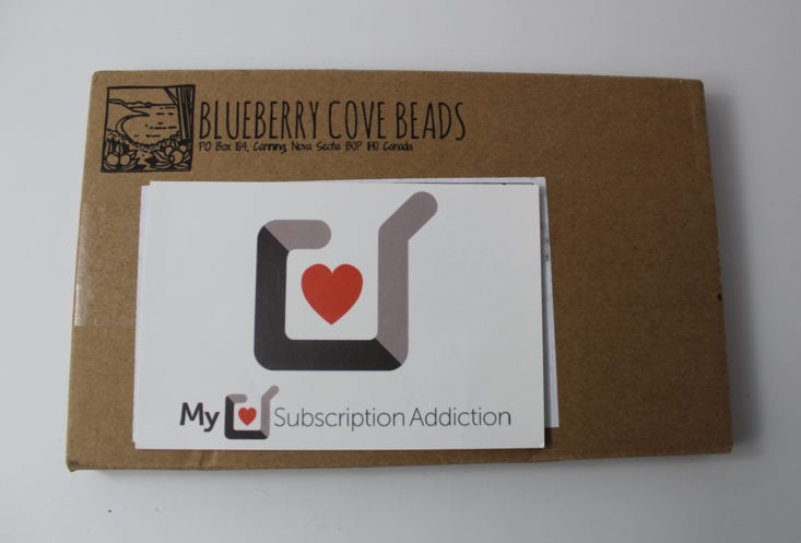 Blueberry Cove Beads March 2018 Box closed