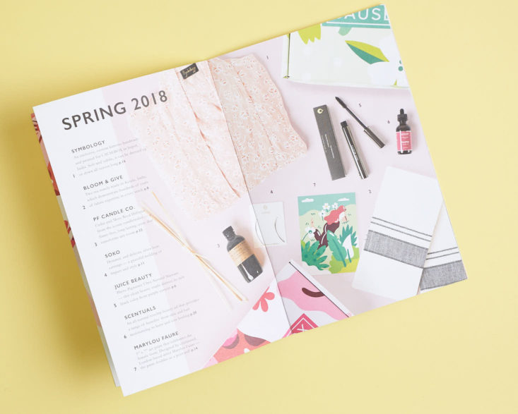 spring 2018 product list in causebox spring