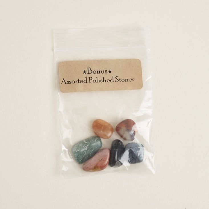 Bonus Assorted polished stones in bag