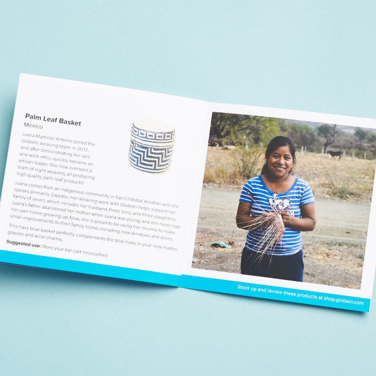 artist spotlight in globein booklet