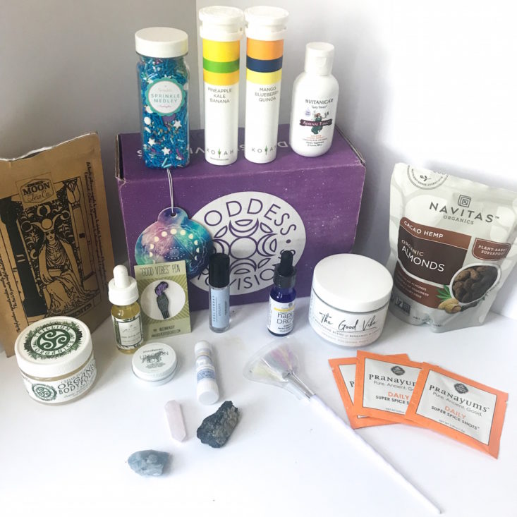 Goddess Provisions Mystery Box March 2018 review