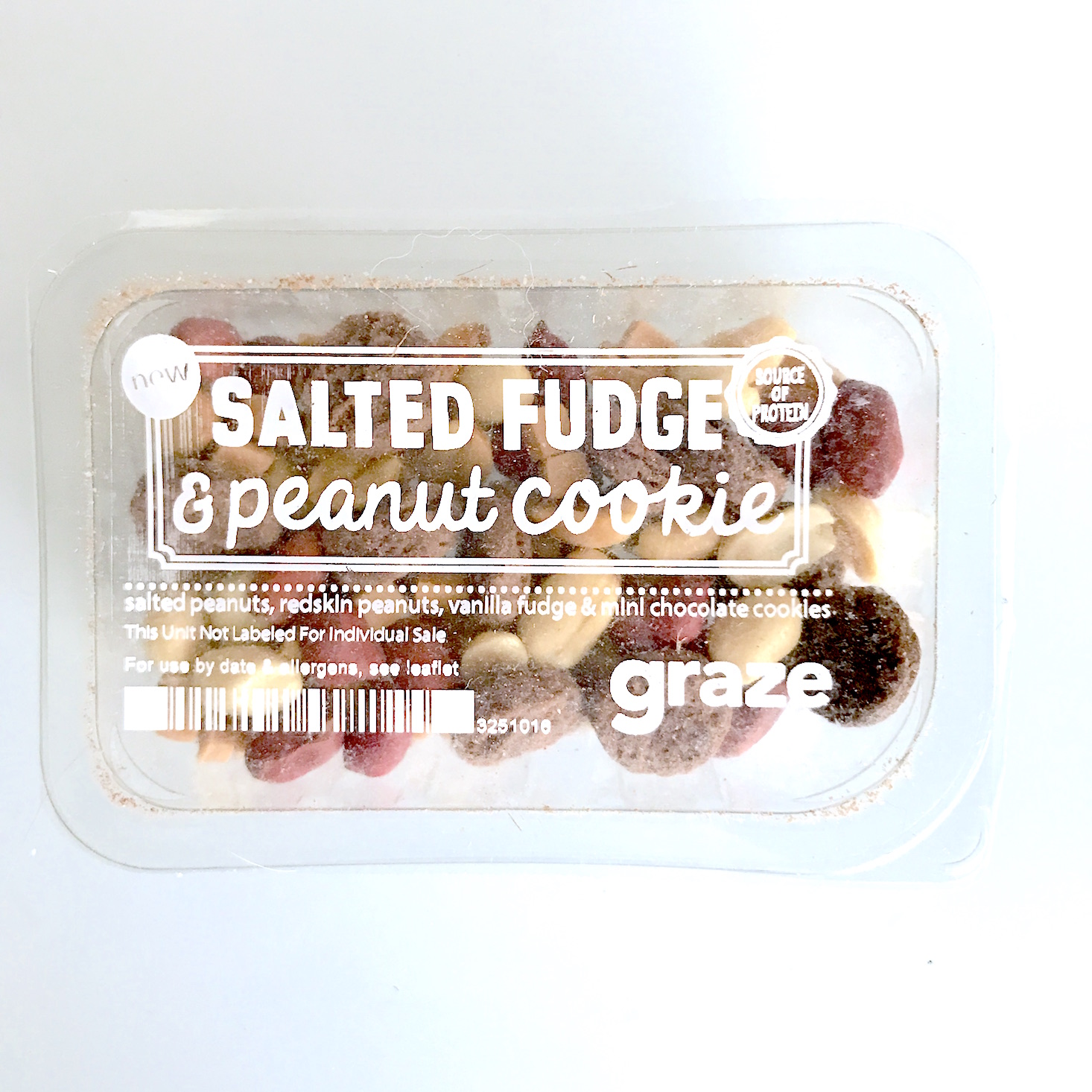 Graze March 2018 - salted fudge and peanut cookie