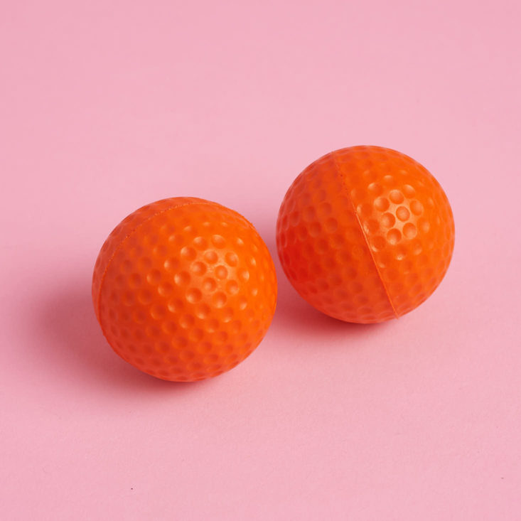 orange golf balls