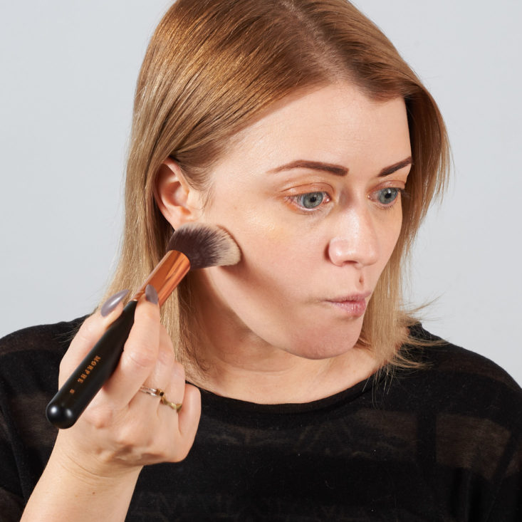 MorpheMe R3 Precision Pointed Contour Brush in use