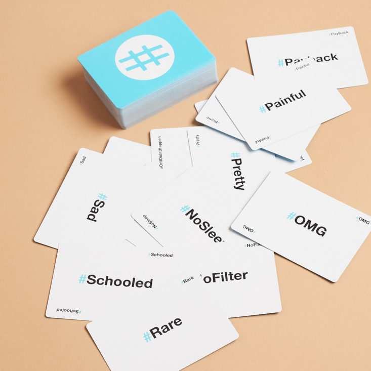 hashtag cards in hashtag me