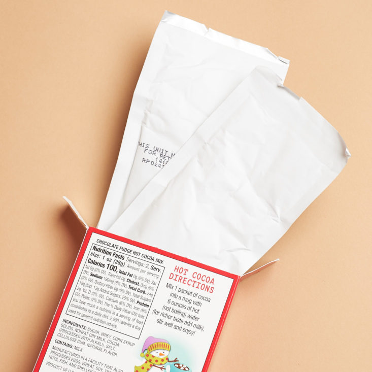 hot cocoa packets