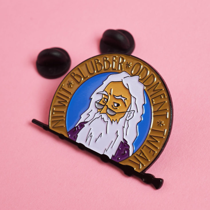 nerdy post dumbledore enamel pin