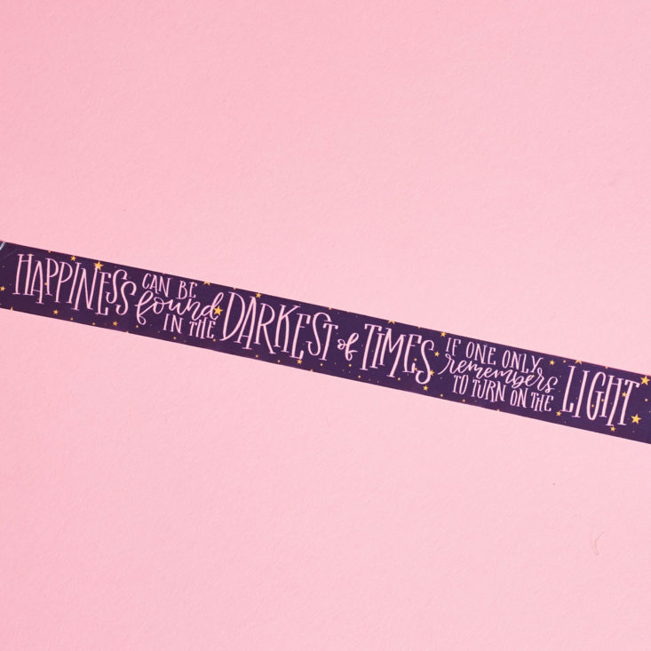 nerdy post dumbledore washi tape up close