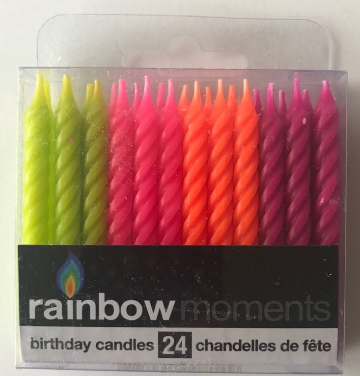 Gloco Candles Rainbow Moments 24 count Birthday Candles