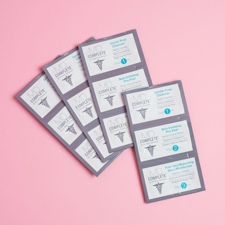 packets for 3 night anti-aging program