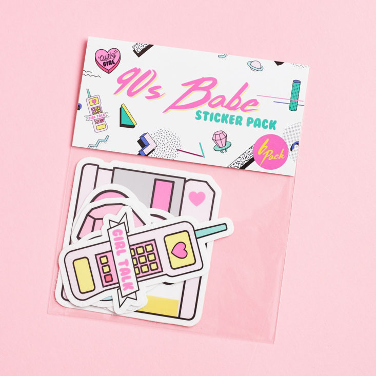 90s babe retro sticker set