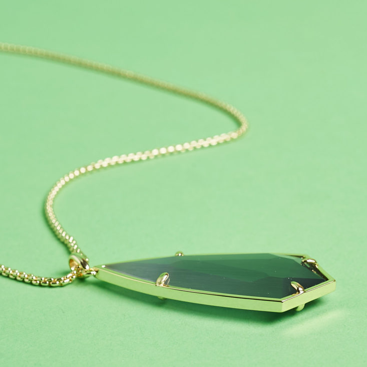 gray crystal pendant