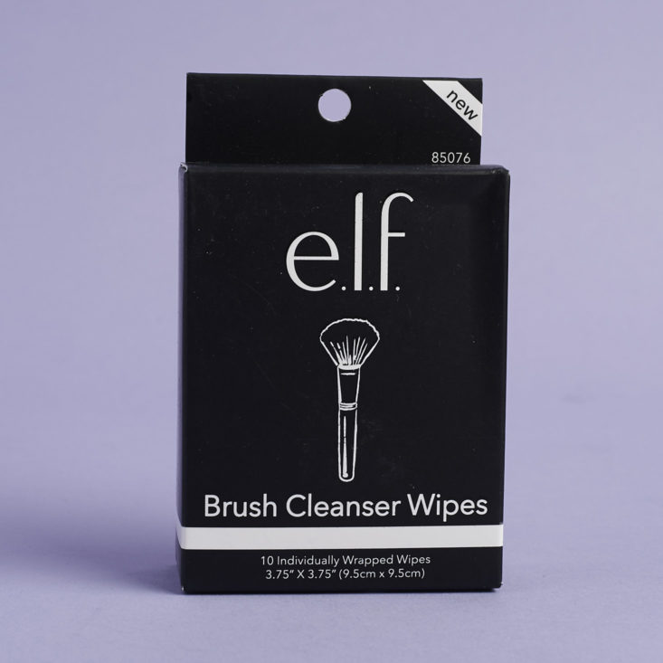 elf brush cleanser wipes box