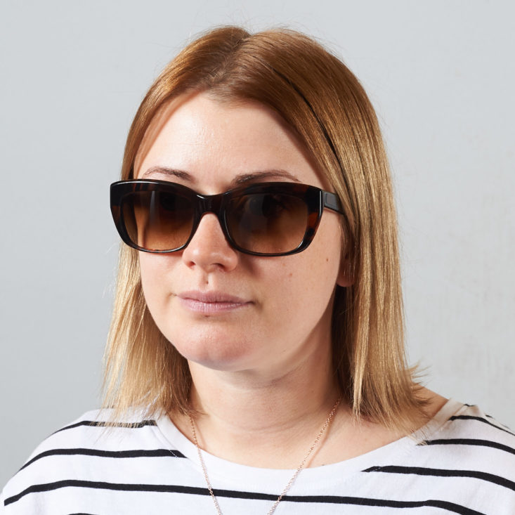 State Optical Armitage Sunglasses in whiskey on model