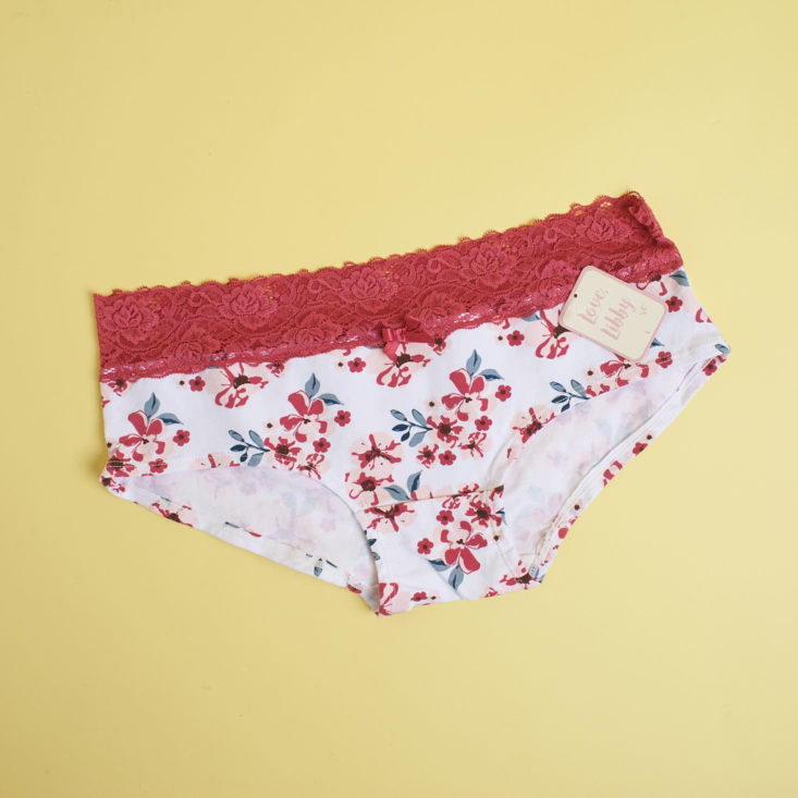 red flowers underwear