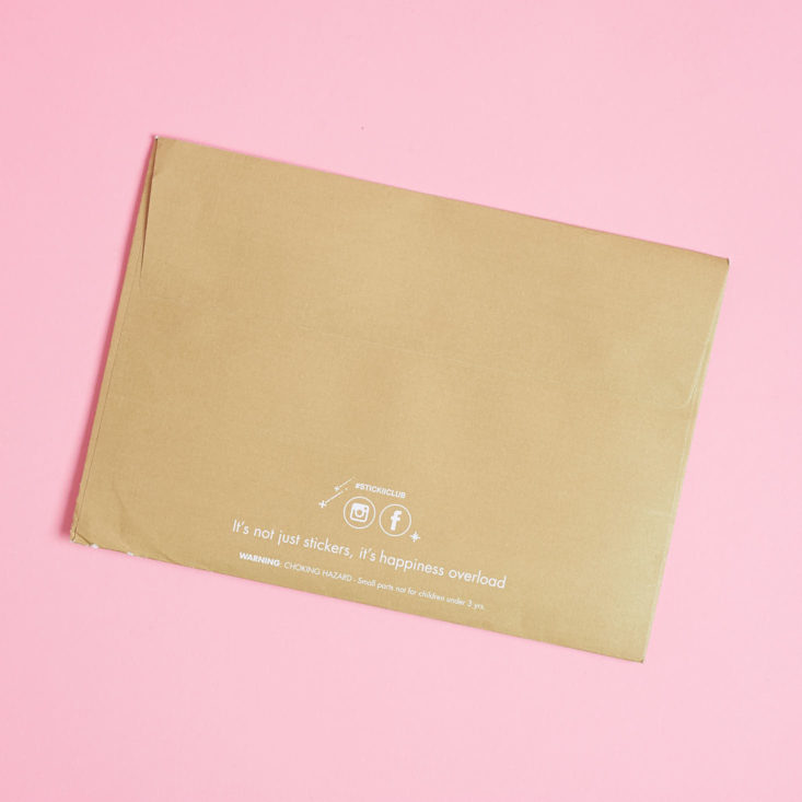 stickii envelope in taupe
