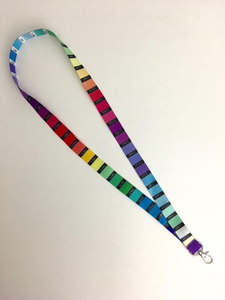 Super Cute February 2018 Rainbow Lanyard