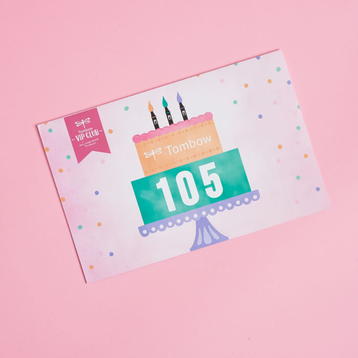 birthday info card