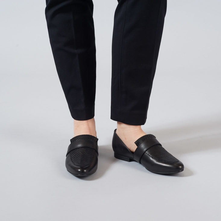 G.H. Bass Hilary Leather Loafers on model