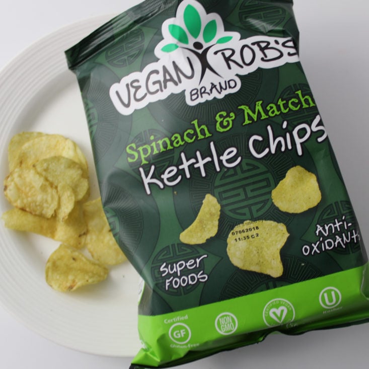 Vegan Rob’s Brand Spinach and Matcha Kettle Chips (2 oz)