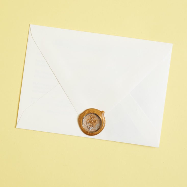 envelope with fancy seal