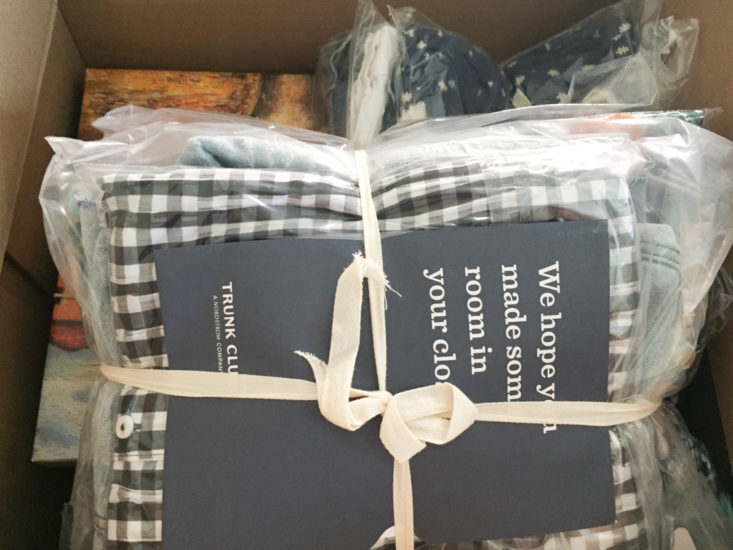 trunk club february 2018 box inside