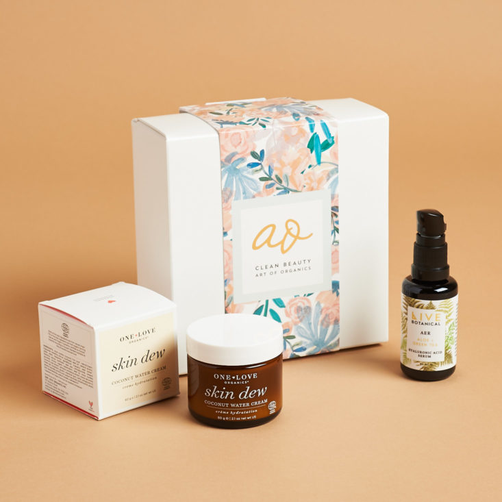 clean beauty box by art of organics best skincare subscription boxes 2018
