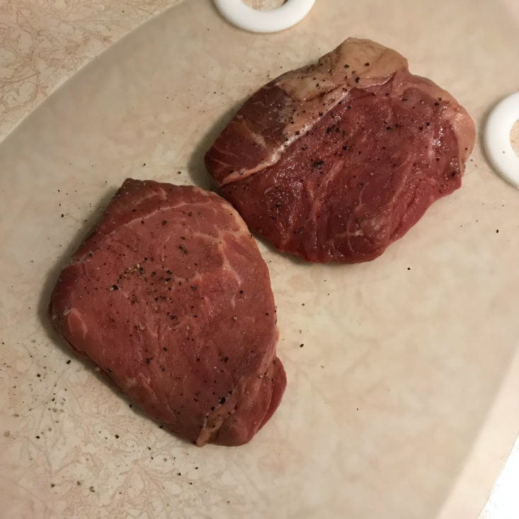 seasoned steaks