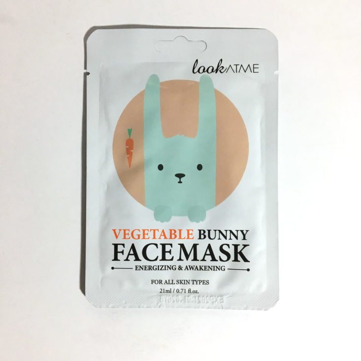 Facetory Four February 2018 - lookATME Vegetable Bunny Face Mask