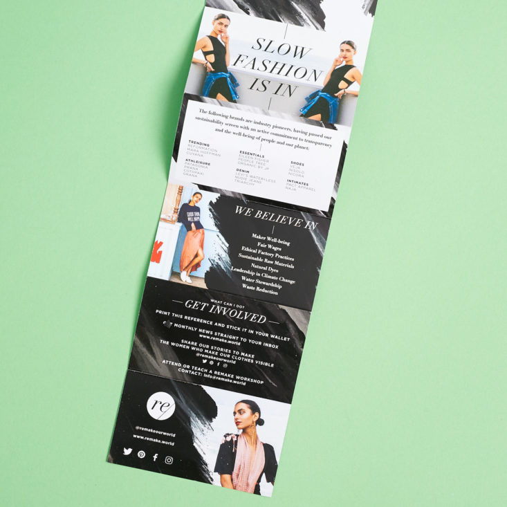 globein fashion forward pamphlet