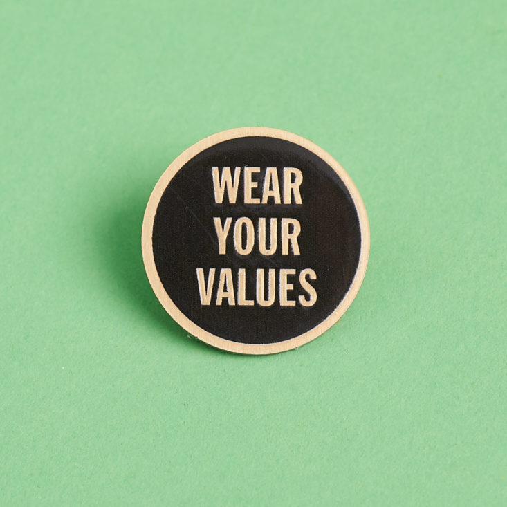 globein wear your values pin
