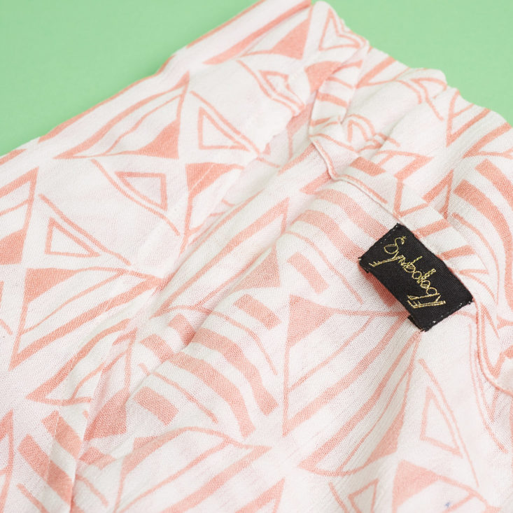 peach coverup close up