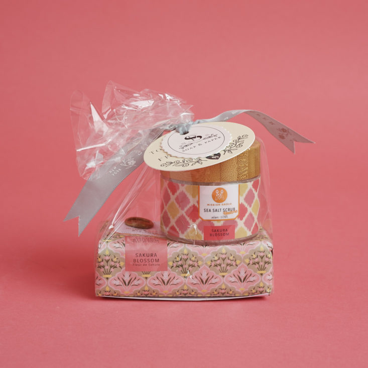 Soap and Paper Company Sakura Scrub Set