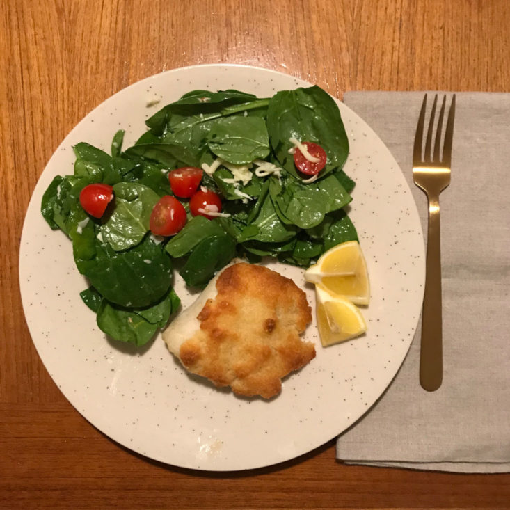 plated Parmesan-Crusted Cod
