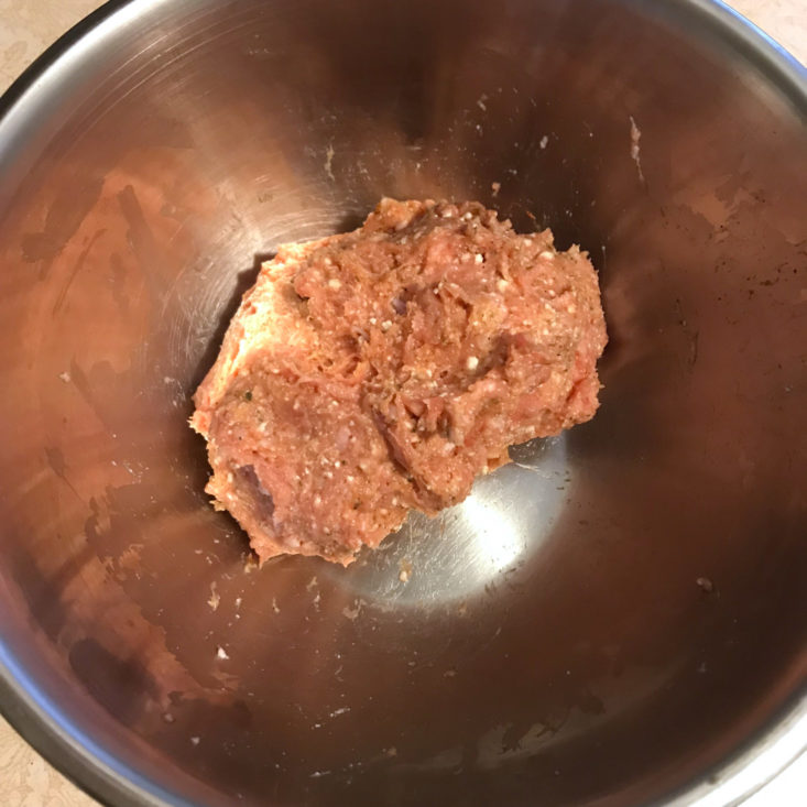 turkey meatloaf mixture