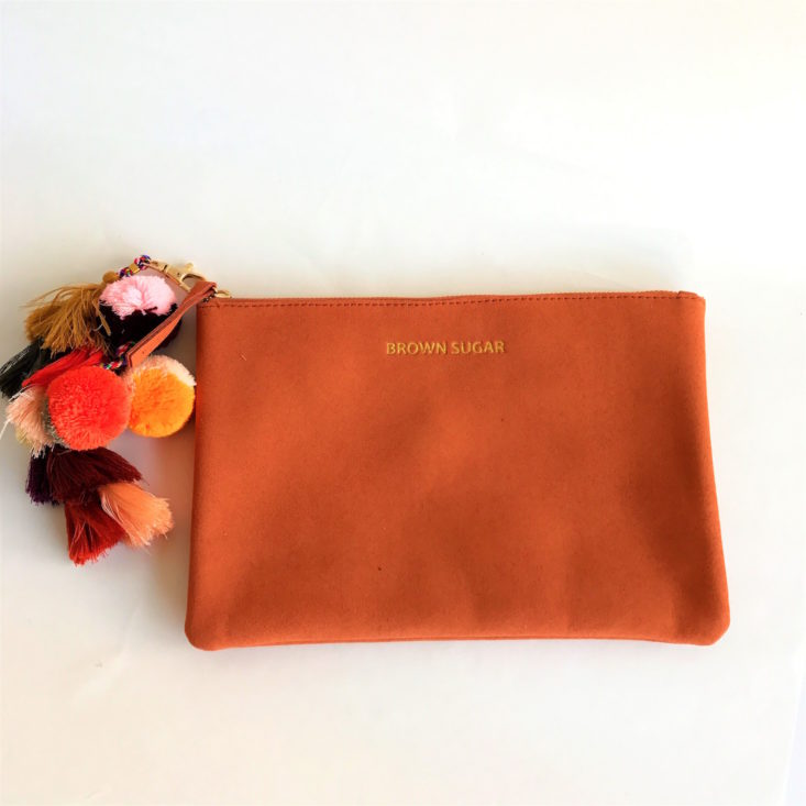 “Brown Sugar” Suede Tassel Clutch 