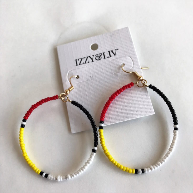 Seed Beaded Hoop Earrings