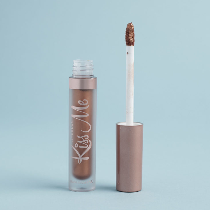 LiveGlam KissMe Liquid Lipstick in Soft Mist with applicator