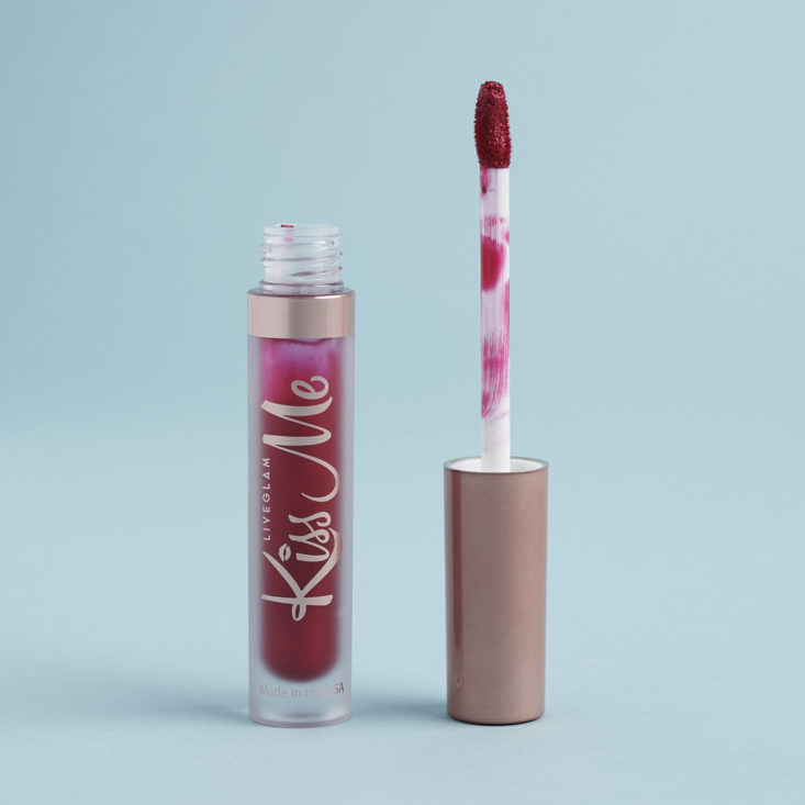 LiveGlam KissMe Liquid Lipstick in Butterfly with applicator