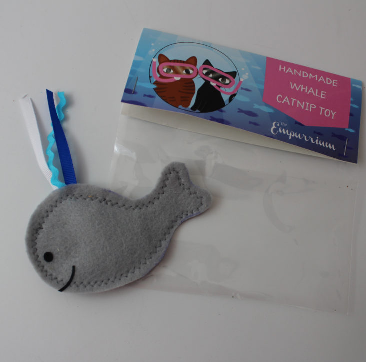 The Empurrium Handmade Whale Catnip Toy 