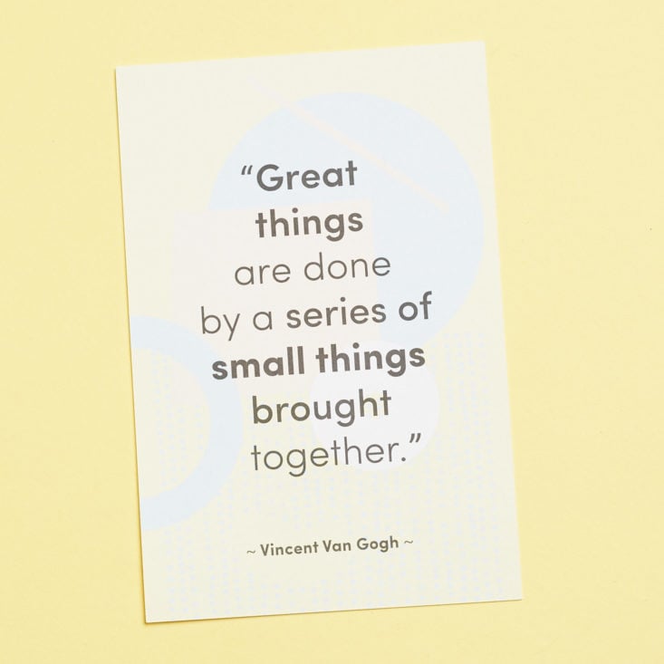 Inspirational Quote Card