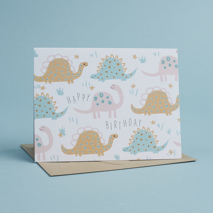 Happy Birthday Dinosaurs Card