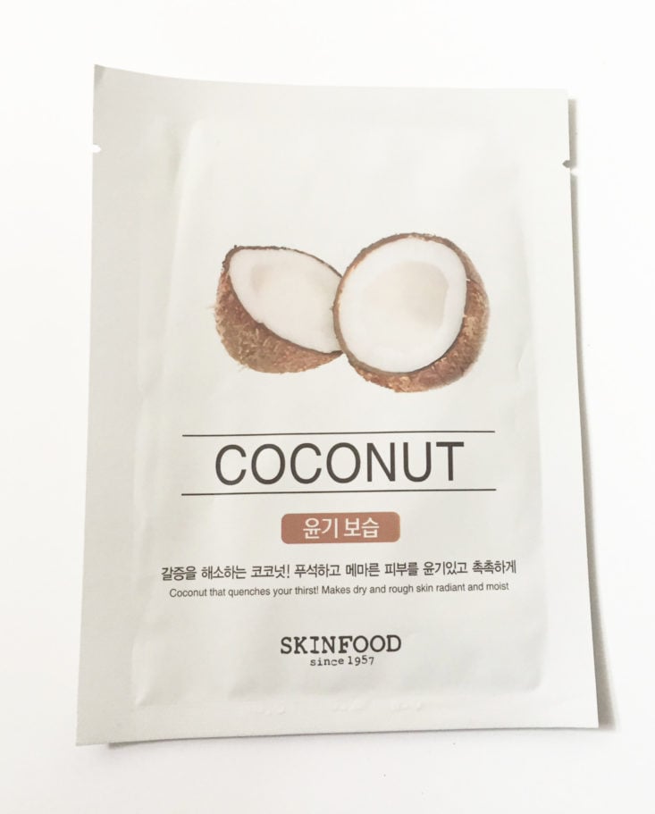 Beauty in a Food Mask Sheet, Coconut 