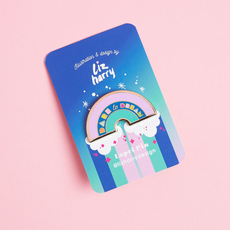 rainbow enamel pin