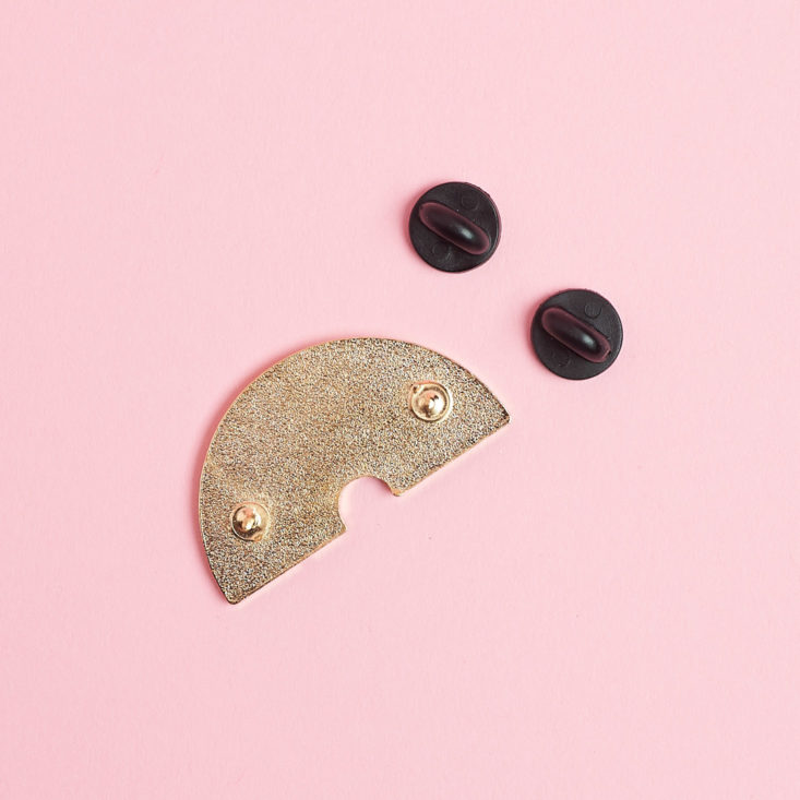 two posts on enamel pin