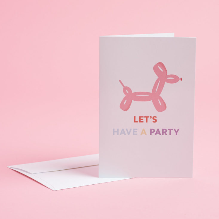 let's have a party card