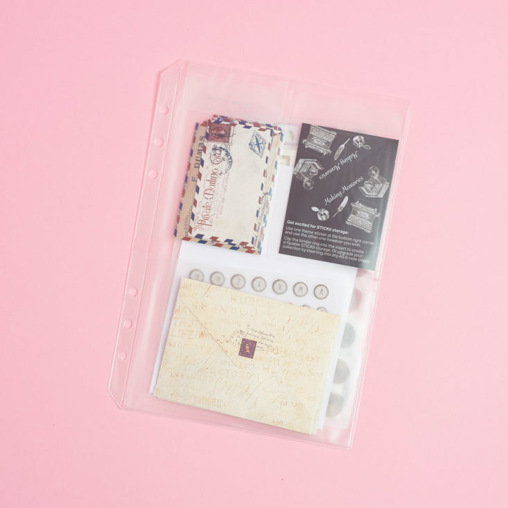 stickii items in sticker sleeve
